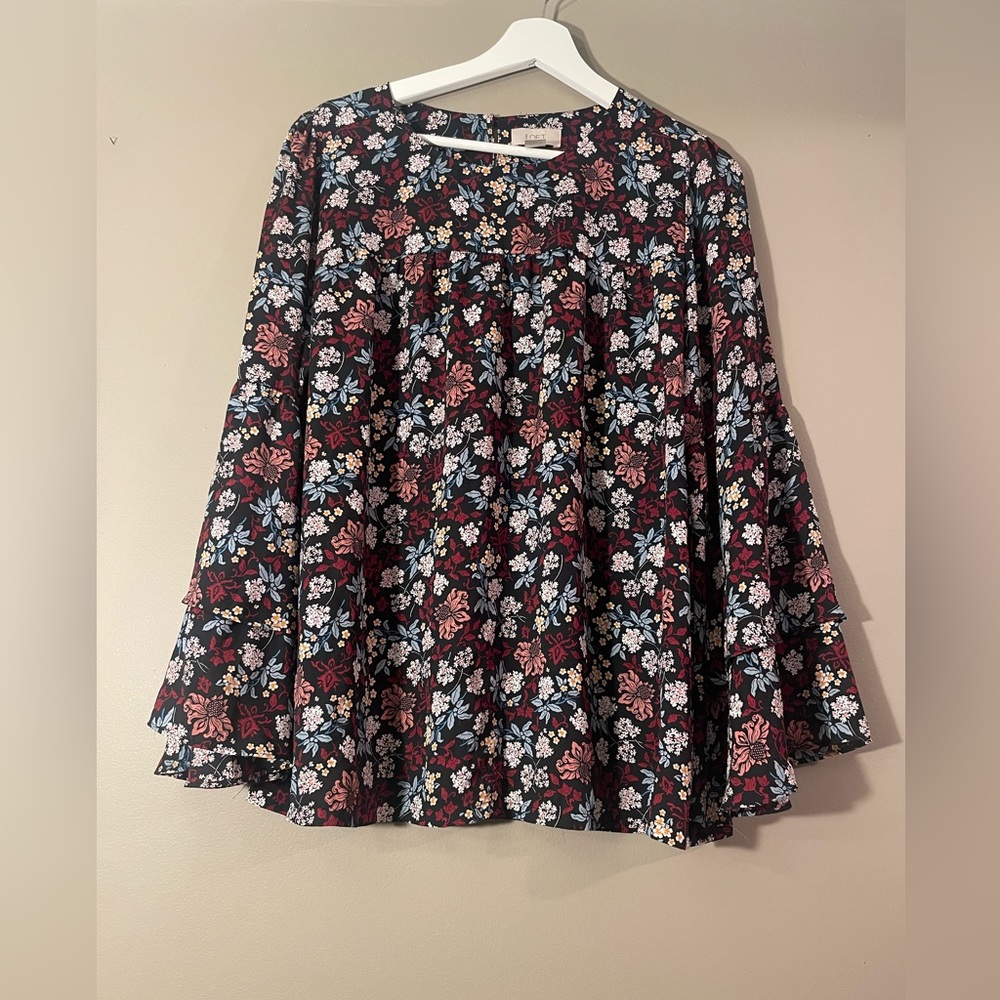 EUC Floral Loft Outlet Blouse